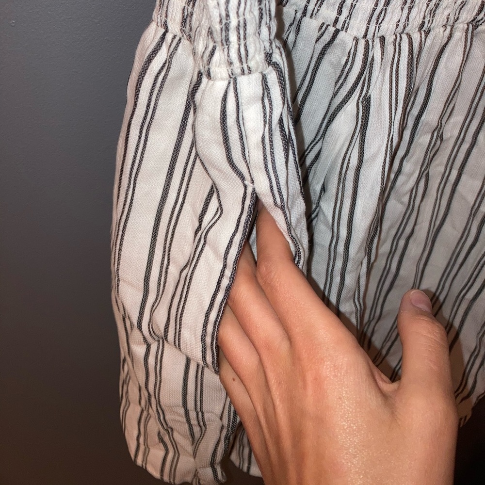 Garage Striped Ribbed Romper - Picture 3 of 3